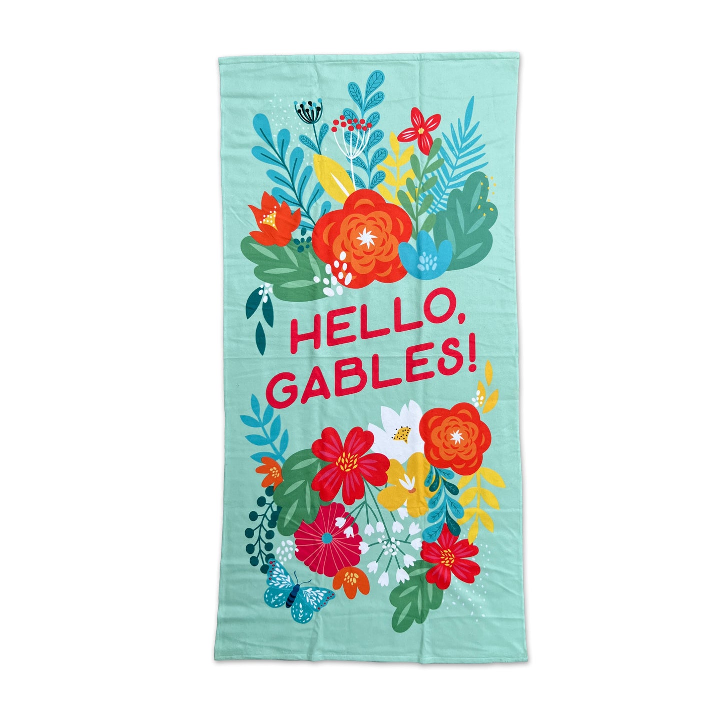 BEACH TOWEL - HELLO, GABLES!